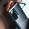 Man holding mobile phone up to his ear